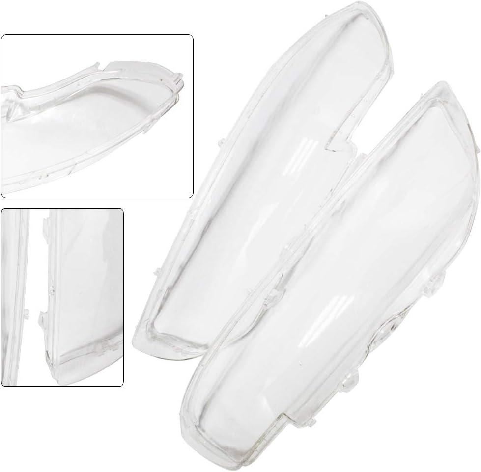 TUQI 2 x Front Left Right Headlight Headlamp Lens Shell Cover for BMW E39 1996-2006