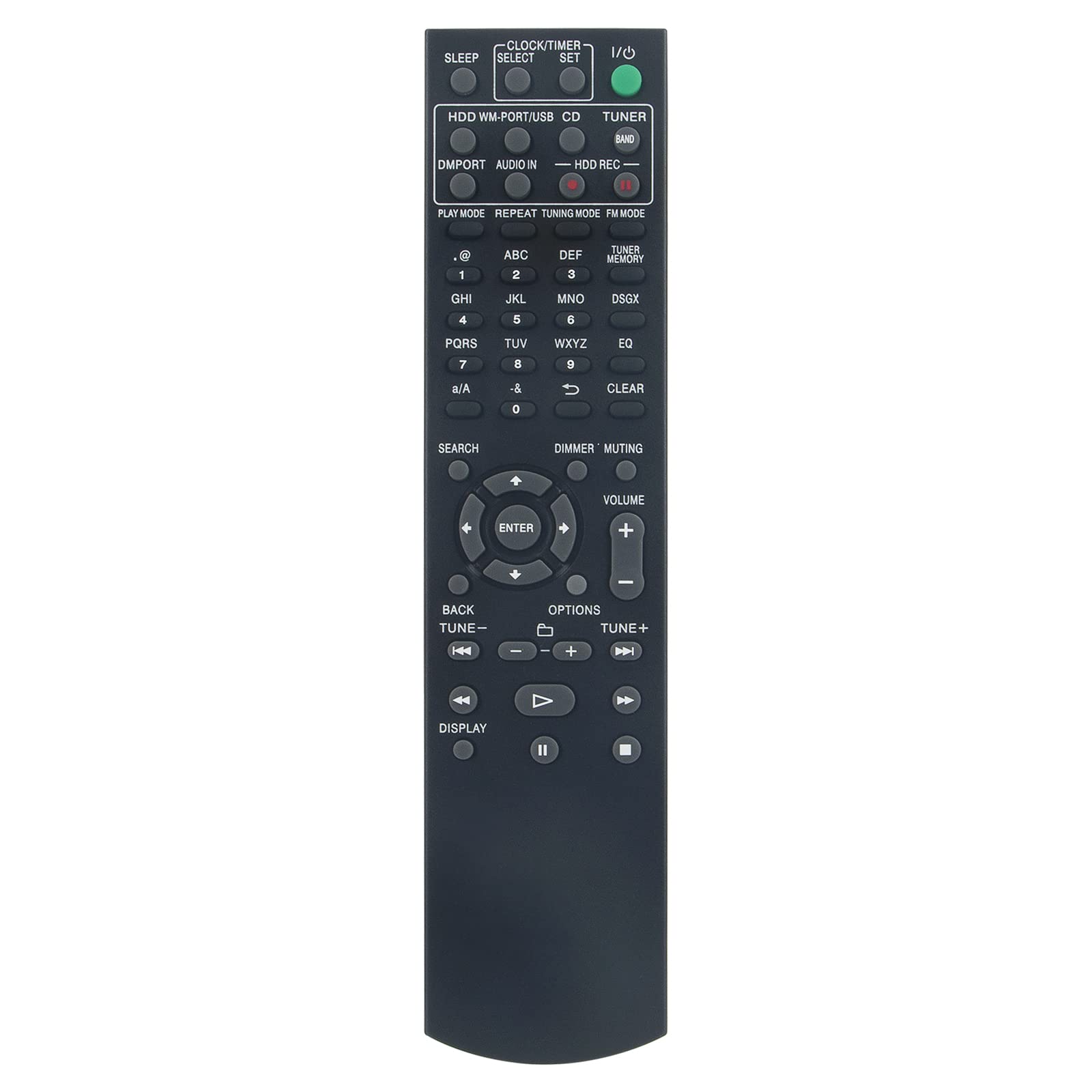 VINABTY RM-E02E 148732211 Replacement Remote Control Compatible with Sony Audio Systems RM-SHD35 NAS-E300HD HCD-E300HD SS-CE300HD HCDE300HD NASE300HD NAS-50HDE NAS-S55HDE NAS-E35HD SS-CE35HD