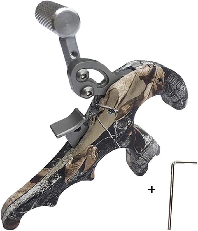 NoxDyn Thumb Release Aid, 4 Finger Compound Bow Release Archery Hunting