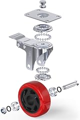 DSL Heavy Duty 4x 100mm Swivel Castor Wheel 700kg Braked Trolley Furniture view 5