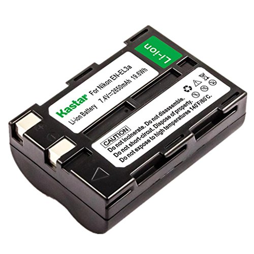 Kastar Battery for Nikon EN-EL3a, ENEL3A, EN-EL3, ENEL3, MH-18, MH-18a and Nikon D50, D70, D70s, D100 Cameras