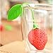 Leegoal Super Cute Fantastic Strawberry Design Silicone Tea Infuser Strainer Teapot Teacup (Red)