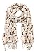 Anika Dali Bella Doxie Dachshund Dog Scarf, Animal Lover Shawl with Tassels (Brown Dog)