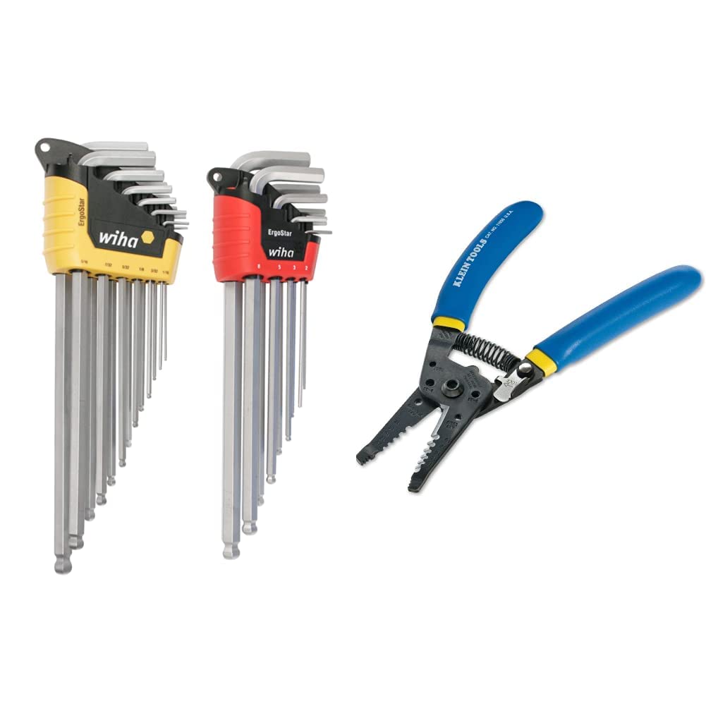 WIHA 66982 ErgoStar Ball End Hex L-Key, Inch and