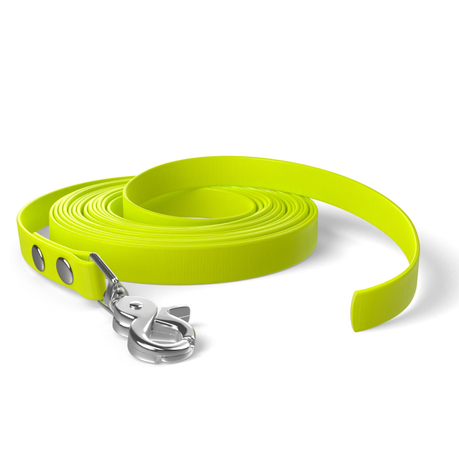 5m drag lead, dog lead, 1 carabiner, neon yellow, very sturdy, dirt and water repellent