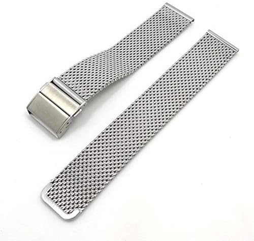 earlyad For Milanese Strap Stainless Steel Quick Release Replacement Double Press Clasp(Double Raw Ear + Double Needle + Disassembly Tool)