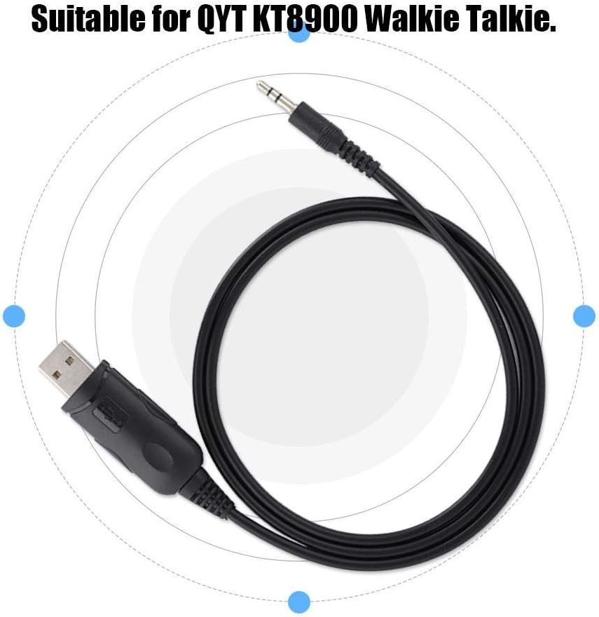 Walkie Talkie Universal USB Programming Cable for QYT KT8900 Radio Transceiver to Notebook and Computer USB Interface - Image 5