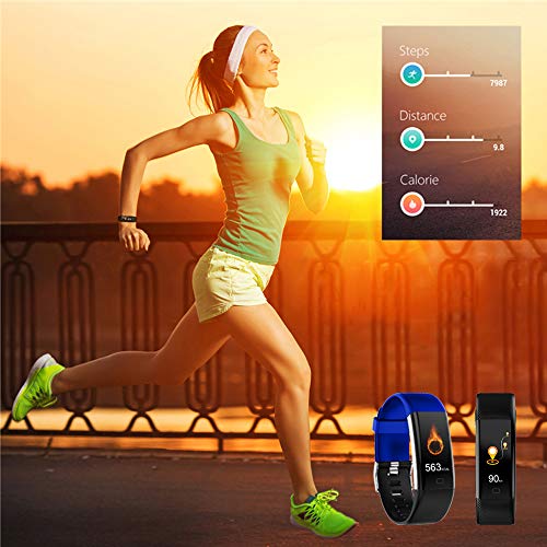Damaiu Fitness Tracker, Activity Tracker Watch with Heart Rate Blood Pressure Blood Oxygen Sleep Monitor，IP68 Waterproof Smart Step Counter Calorie Counter Pedometer Watch for Women Men Kids - Thumbnail 2
