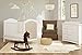 Storkcraft Rosehill Upholstered 3-in-1 Convertible Crib, White/Sand, Easily Converts to Toddler Bed or Day Bed Three Position Adjustable Height Mattress (Mattress Not Included)