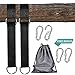 I-pure items Hammock Straps (5ft) - 2 PCS Tree Swing Straps Hanging Kit Holds 2200 LB with 4 Heavy Duty Carabiners - Camping Hammock Rope Straps Accessories - Compact & Easy to Set Up