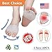 (4PCS) Ball of Foot Cushions, Bunion Corrector, Metatarsal Pads/Cushion-Reusable-Toe Separator, Soft Gel &Breathable, Best for Mortons Neuroma, Diabetic Feet, Hammer Toe, Rapid Pain Relief - White