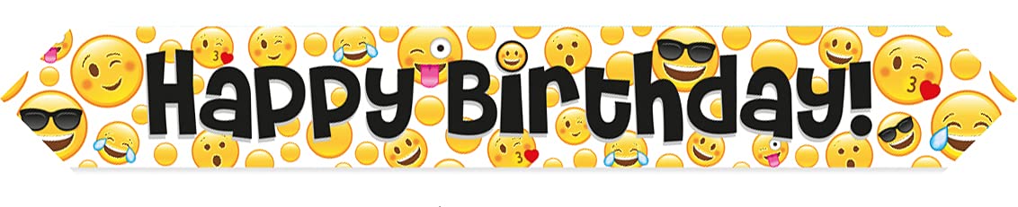 9ft Banner Emoji Birthday