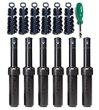 Rain Bird 5000 Series Rotor Sprinkler Heads bundle with Nozzles and Adjustment Tool (6 PACK)