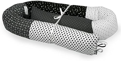 BABY "SNAKE" BED BUMPER FOR CRIB OR JUNIOR BEDS-Black&amp;White,bed bumper,nursery bedding,nursery décor