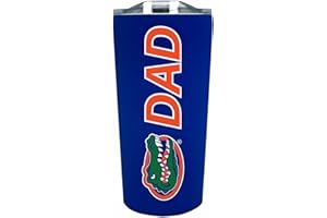 Campus Colors NCAA Stainless Steel Travel Tumbler for Dad - 18 oz - Double Walled Insulated Drinkware (Florida Gators - Royal, 18oz)