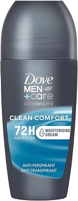 Dove Men+Care Clean Comfort Antiperspirant Deodorant Roll On 72H 50ml 3 Pack view 2