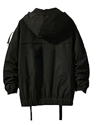 Nutriangee Mens Hip Hop Streetwear Windbreaker