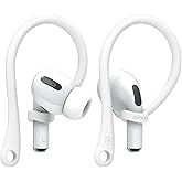 elago Ear Hooks Designed for AirPods Pro 3 & Pro 2 & Pro, 4 & 3 & 2 & 1, Earbuds Accessories, Anti-Slip, Ergonomic Design, Comfortable Fit (White) [US Patent Registered]