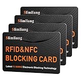 RFID Blocking Card, Fuss-Free Protection Entire Wallet & Purse Shield, Contactless NFC Bank Debit Credit Card Protector Blocker (Orange)