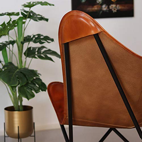 Leather Butterfly Chair Tan Leather Butterfly Chair Living Room Chair