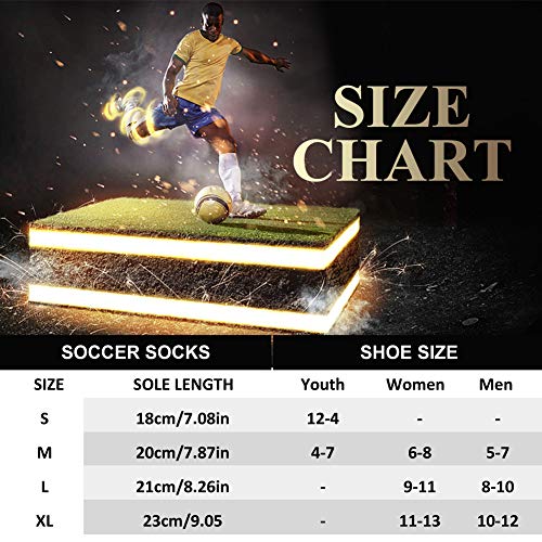 image for Over Knee High Soccer Socks, Atrest Long Team Sports Soccer Softball R