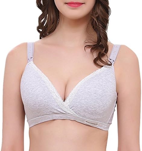 Cotton Women's Nursing Bra Maternal Postpartum No Rims 2 Breastfeeding Systems Bras
