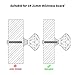 KES Cabinet Knobs 25 Pack Crystal Glass Dresser Drawer Knobs Diamond Shape Hand Pull for Home Kitchen Bathroom Cupboard, HCK700-P25