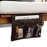 Bedside Storage Organizer/ Beside Caddy / Table cabinet Storage Organizer for tablet Magazine Phone Remotes - All Within Arms Reach (Coffee) (Kitchen)
