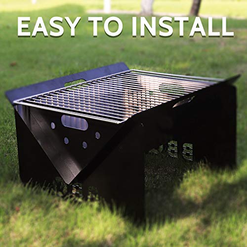 BBQ Creations Portable Fire Pit and Charcoal Grill Pricepulse