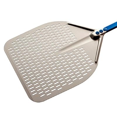 13-inch Rectangular Perforated Pizza Peel - 23-inch Handle