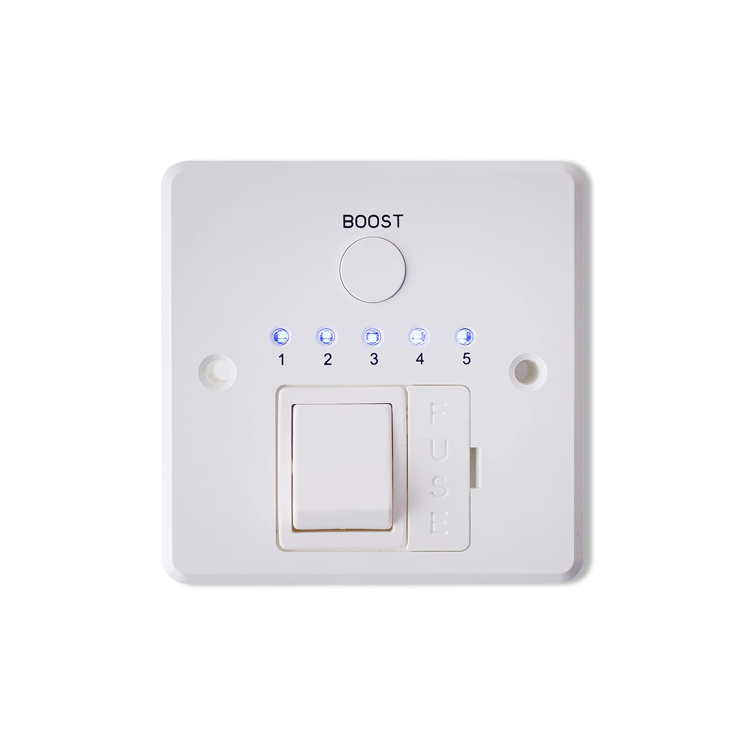 1-5 Hours Booster Timer Switch Fused Spur Wall Controller For Electric Towel Rail Radiators Timeswitch