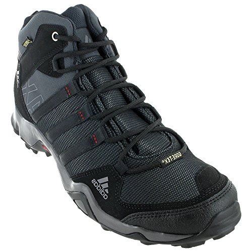 adidas Outdoor AX 2 Mid GTX Hiking Boot - Men's Dark Shale/Black/Light Scarlet 6