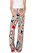 My Bump Women's Maternity Casual Bohemian Damask Palazzo Pants W/Tummy Control