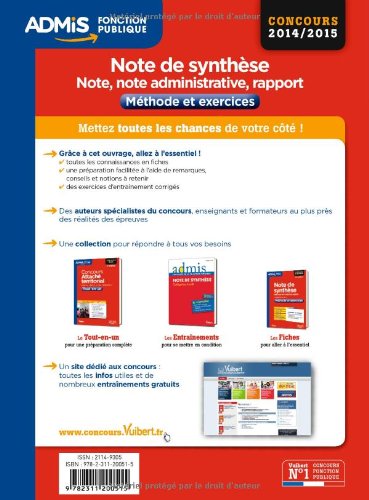 Amazonfr Note De Synthèse Méthode Et Exercices L - 