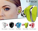    Sound Force Single Earbud Wireless Bluetooth 4.1 For Women Men. LOOK And Feel Amazing. Works On Apple Android Cell Phone - Mic For Hands Free Calling- 5 incredible Colors And USB Bracelet Charger