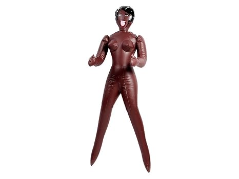 Alsino Gummipuppe Frau aufblasbar 66 cm Gespielin Liebespuppe Scherzartikel JGA, Variante wählen:61/2717 schwarz