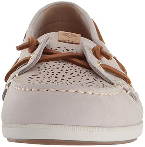 Sperry Women's Coil Ivy Geo Perf Boat Shoe, Ivory, Medium US