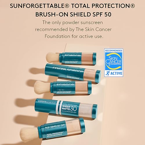 COLORESCIENCE SUNFORGETTABLE TOTAL PROTECTION BRUSH-ON SHIELD SPF 50 MULTIPACK – MEDIUM