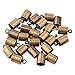 Pandahall 50pcs Antique Bronze Brass Glue-in Style Necklace Cord Crimp End Caps
