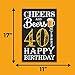 Pink Pixie Studio 1979 40 Years Ago Birthday or Wedding Anniversary Poster 11 x 17 Party Decorations Supplies Banner for Women Men Him Her Husband Wife Mom Dad (40 Years)