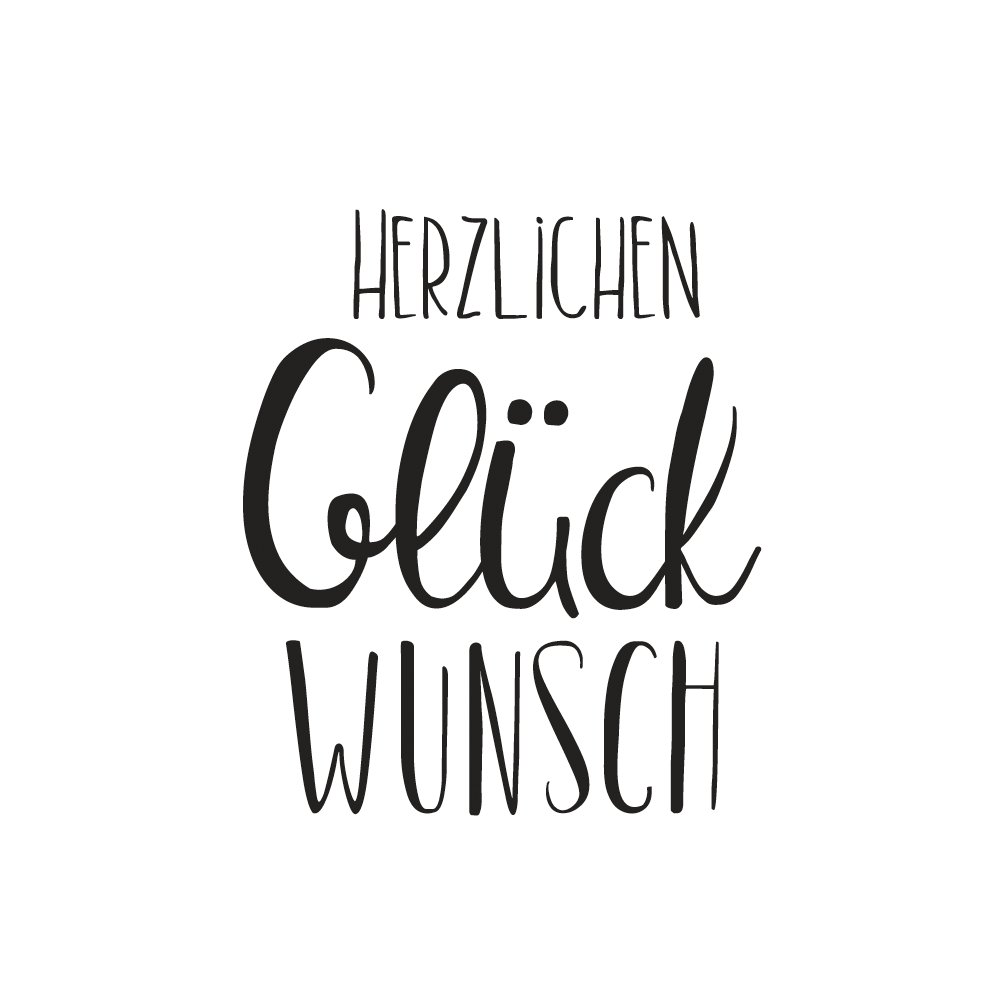 Rayher 29167000 Stamp "Herzlichen Glückwunsch"