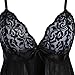 Grebrafan Women's Sexy Lingerie lace Sleepwear Babydoll v-String Miniskirt