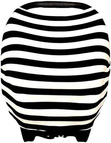 Premium 4 in 1 - Car Seat Cover, Baby Car seat Canopy,Nursing Cover / Nursing Scarf, Shopping Cart Covers Grocery Trolley Cover,High Chair Cover,Unisex Carseat Cover / Carseat Canopy, Perfect Gift!