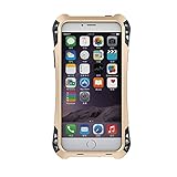 IPhone SE Case,WishLotus® Shockproof Drop Proof Water Resistant Carbon Fiber Zinc Magnesium Alloy Metal Gorilla Glass Heavy Duty Armor Case Cover for Apple iPhone SE & iPhone 5S 5 (Gold/Black/Black)