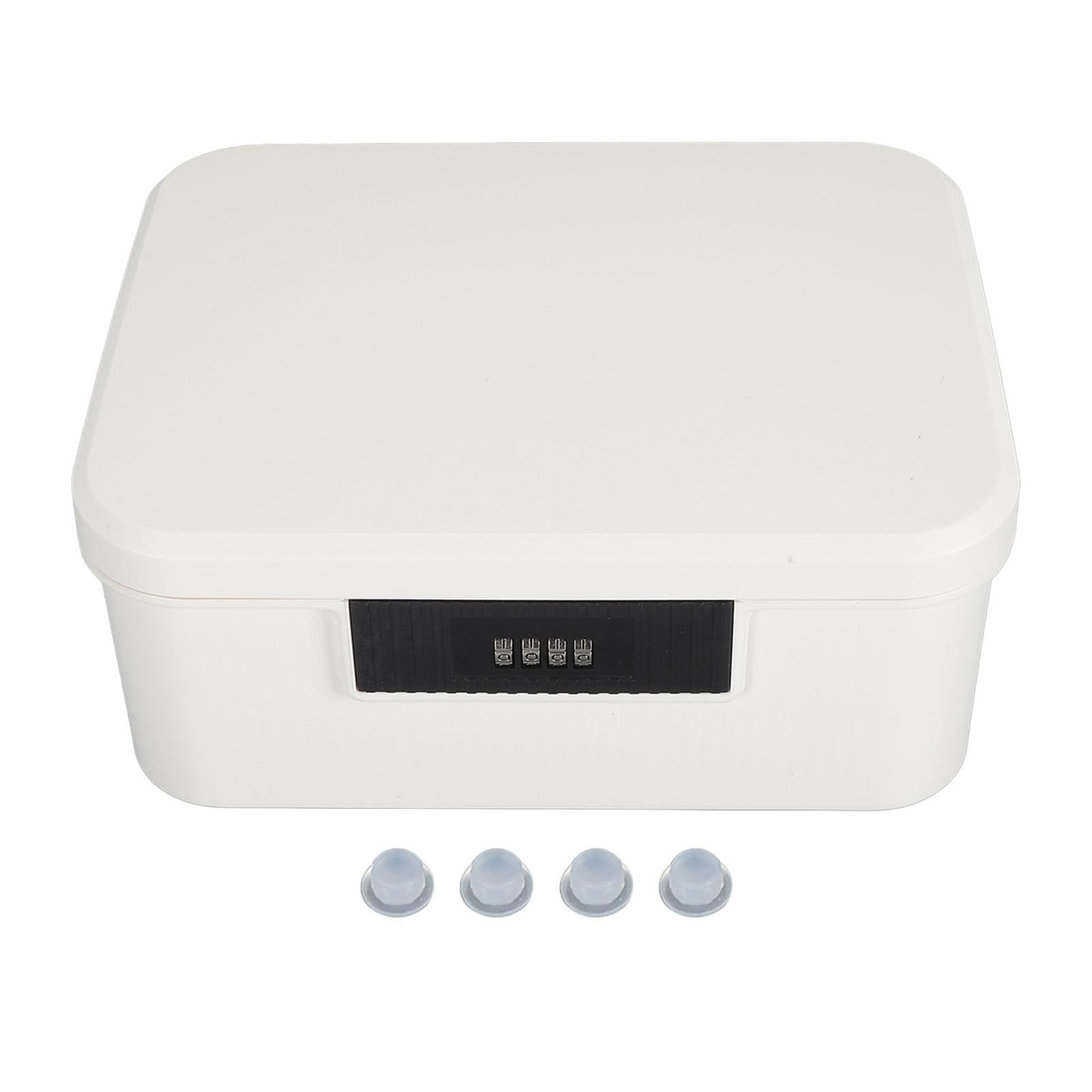 Lockable Storage Box, 9L Capacity Lockable Storage Trunk for Files Document Organizer, Double Layer Password Storage Locking Box, Lockable Storage Container Bin for Home Office