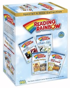 Levar Burton Reading Rainbow Dvd Box Set 4 Dvds 360 Minutes Amazon Com Music