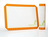 Silicone Baking Mat Non-stick 16 1/2 X 11 5/8. Flexible Cookie Sheet Liner with Measurements. Lifetime Guarantee