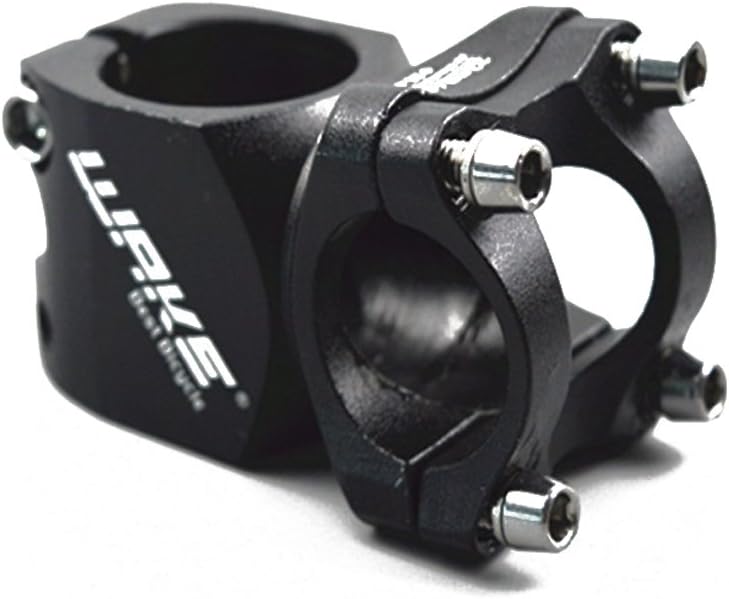Wake 25.4 Stem 32mm 60mm Bike Stem Mountain Bike Stem Short Handlebar Stem for Most Bicycle, Road Bike, MTB, BMX, Fixie Gear, Cycling (Aluminum Alloy, Black)