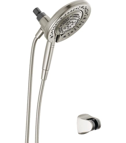 Amazon.com: Delta Faucet 4-Spray In2ition 2-in-1 Dual Shower Head