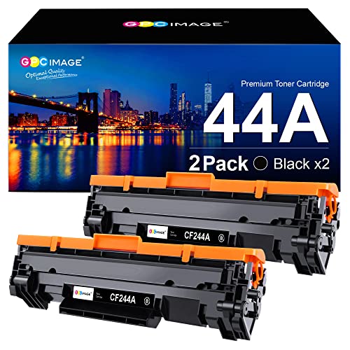GPC Image 44A Compatible Replacement for HP 44A CF244A Toner Cartridges for HP Laserjet Pro MFP M15a M28a M28w M15w (Black, 2-Pack)